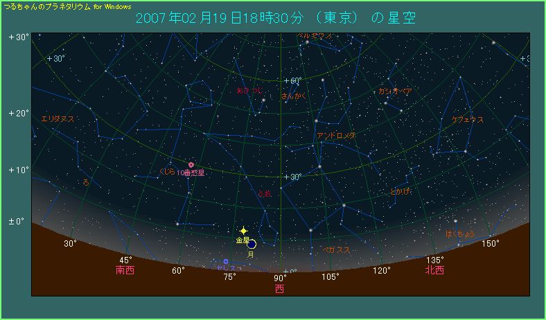 2月19日 土星が衝