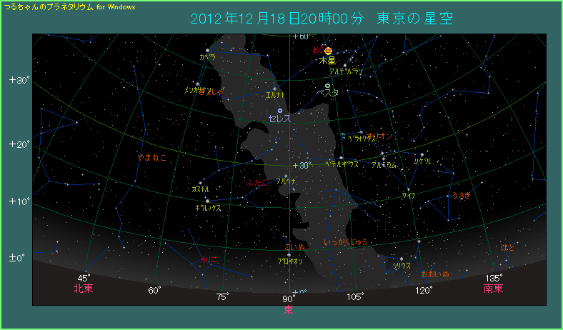 セレスが見える位置