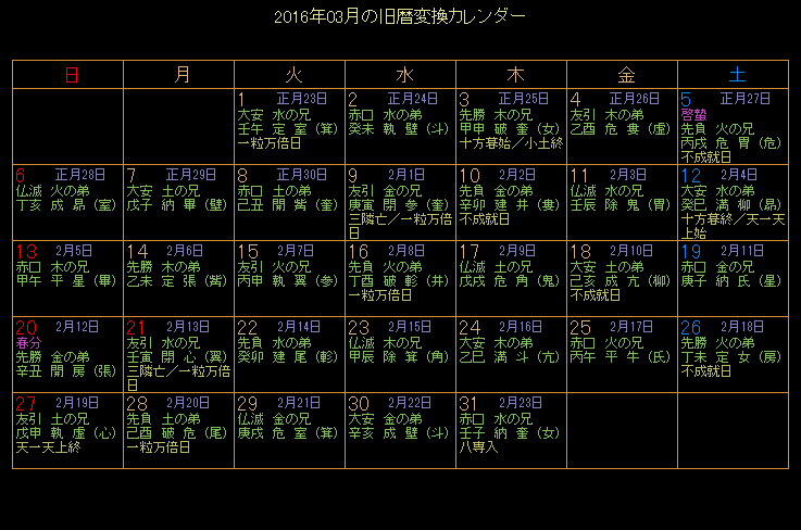 2016�N3���̋���J�����_�[