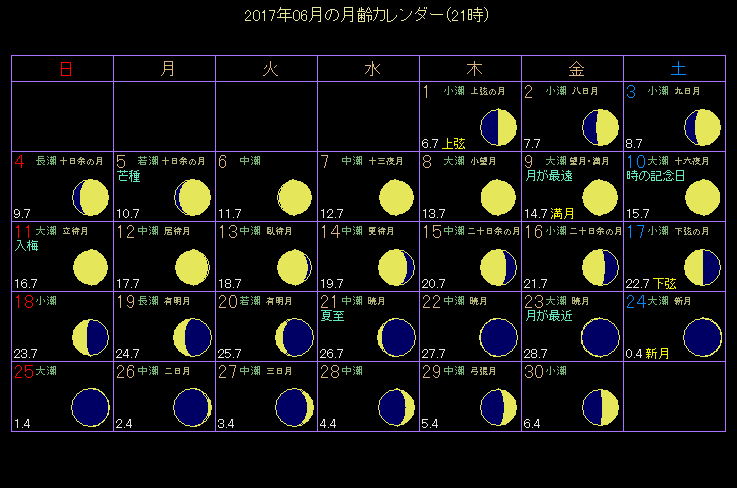 2017�N6���̌���J�����_�[