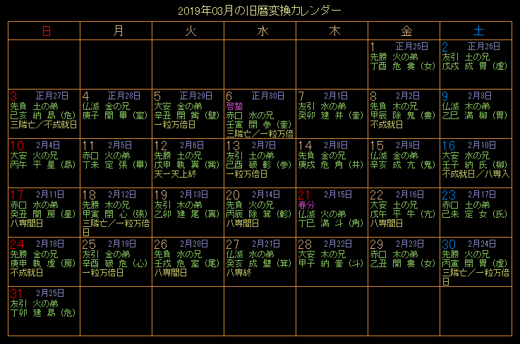 2019�N3���̋���J�����_�[