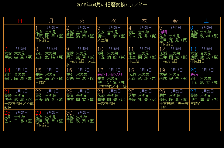 2019�N4���̋���J�����_�[