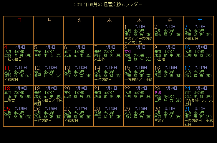 2019�N8���̋���J�����_�[