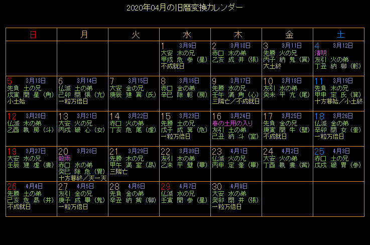 2020�N4���̋���J�����_�[