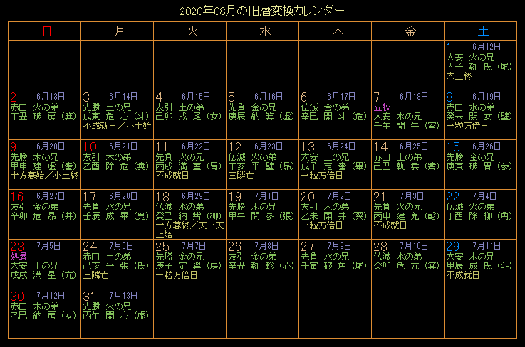 2020�N8���̋���J�����_�[