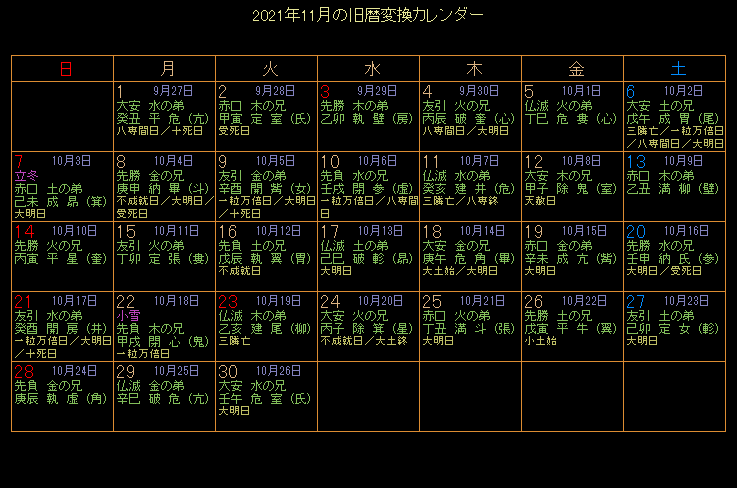 2021�N11���̋���J�����_�[