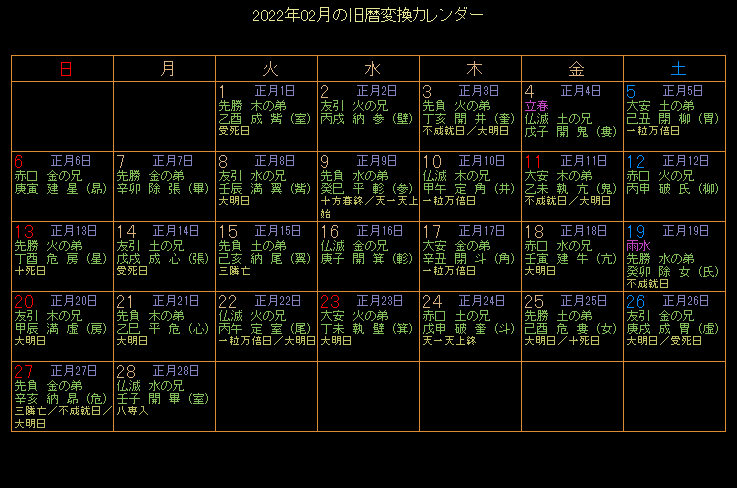 2022�N2���̋���J�����_�[