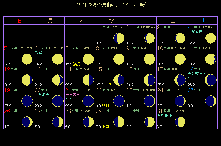 2023�N3���̌���J�����_�[