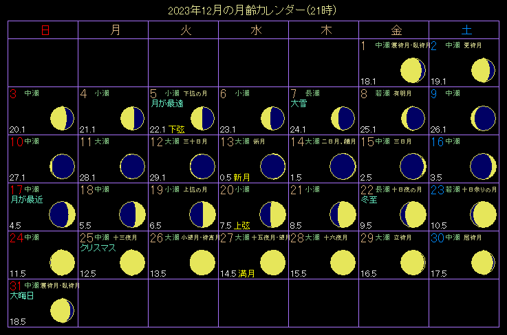 2023�N12���̌���J�����_�[