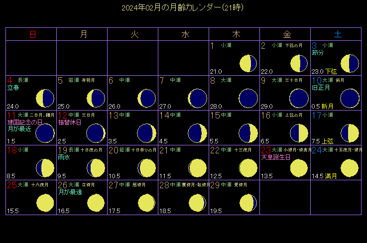 2024�N2���̌���J�����_�[