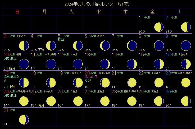 2024�N3���̌���J�����_�[