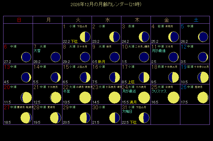 2026�N12���̌���J�����_�[