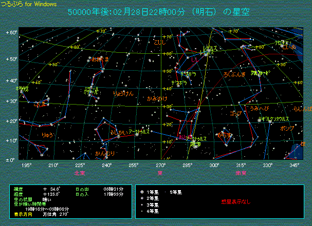 50000年後の星空